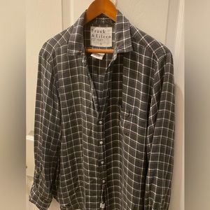 ❤️❤️Frank & Eileen (Eileen  ) plaid button down woman’s shirt. Made 100%MODAL